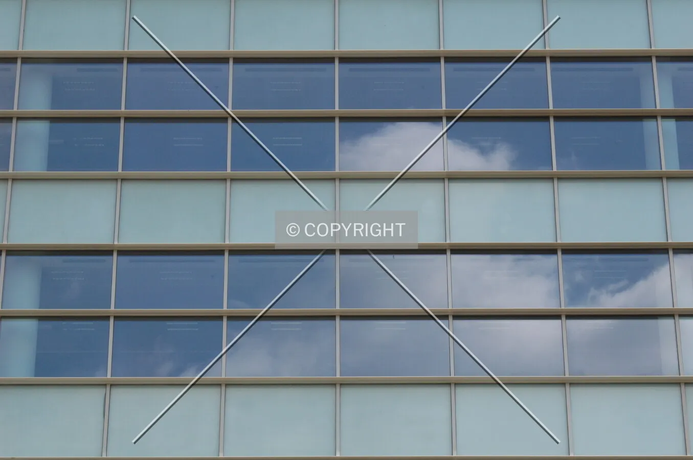 Glass courtin wall facade