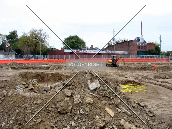 View to the east across the site