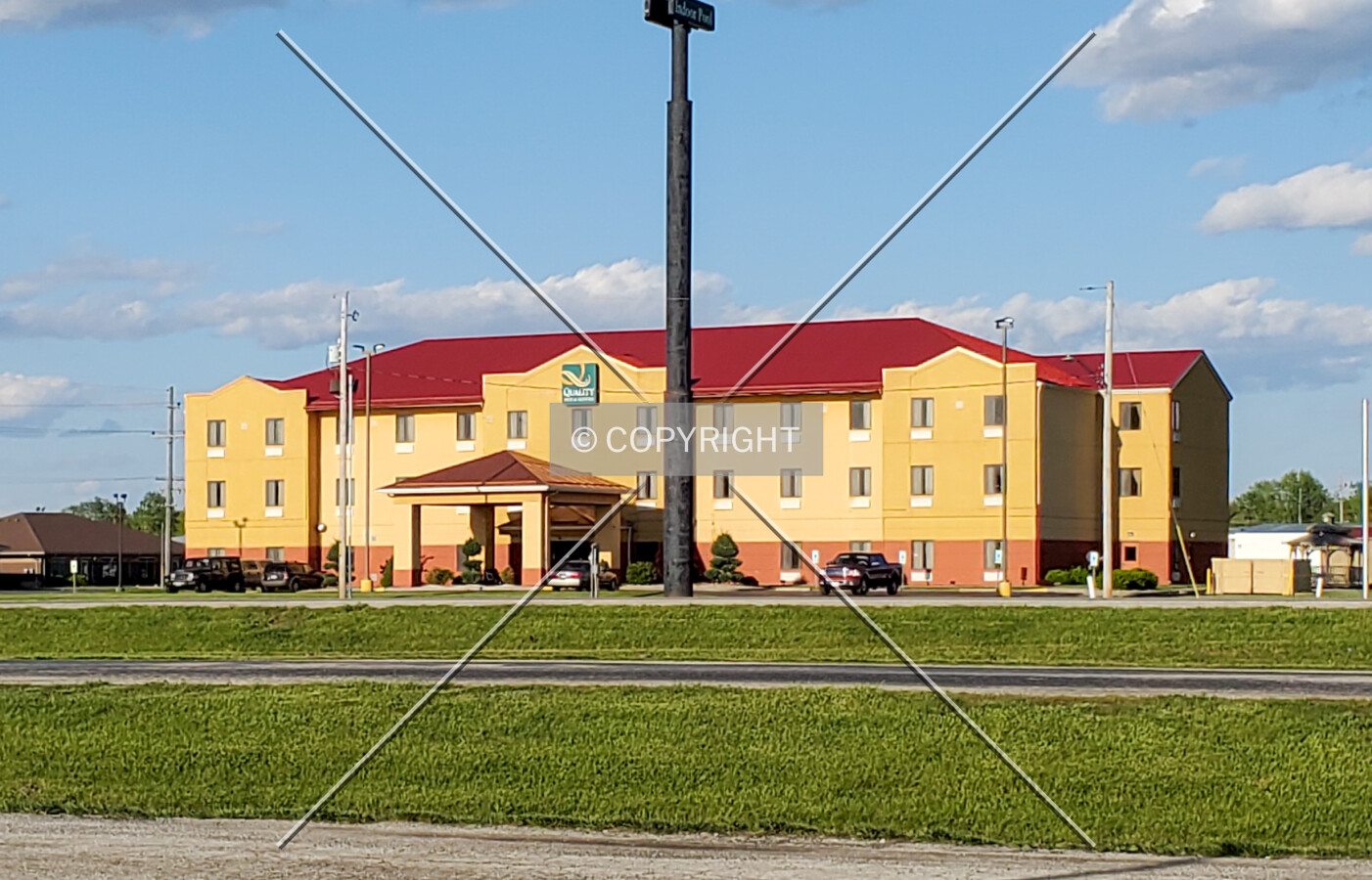 Southwest view; May 8, 2020