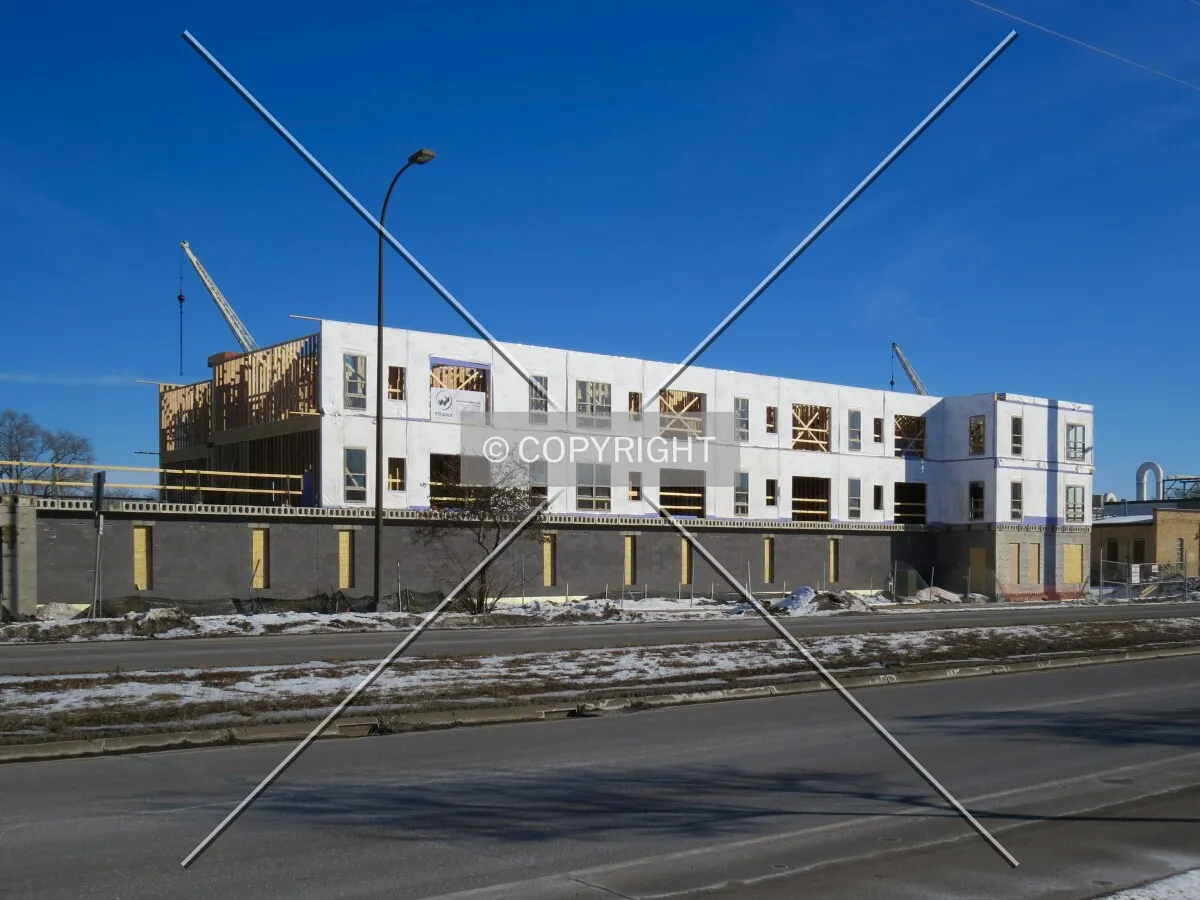View to the southeast across Hiawatha Avenue
