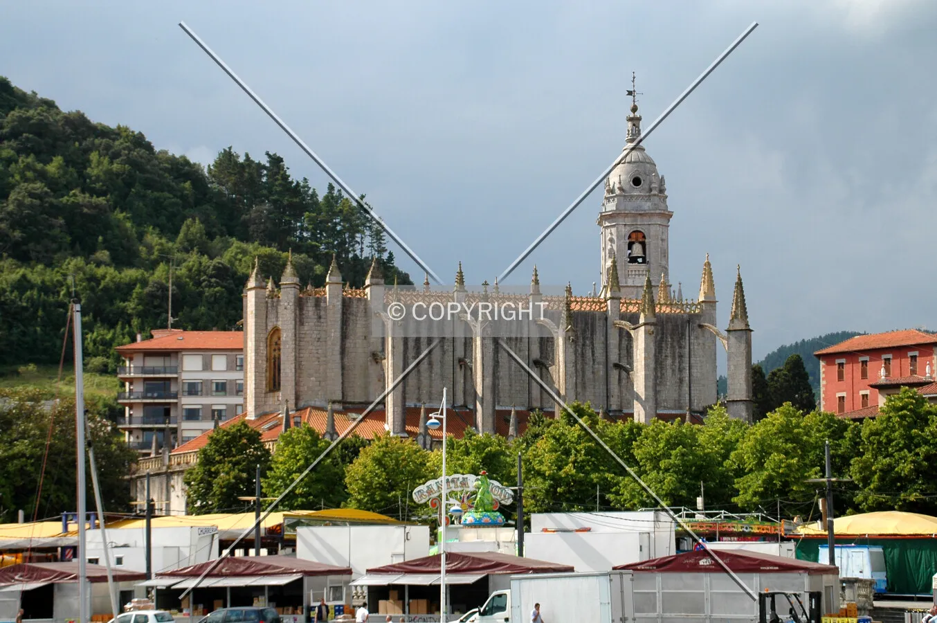 As seen from the north