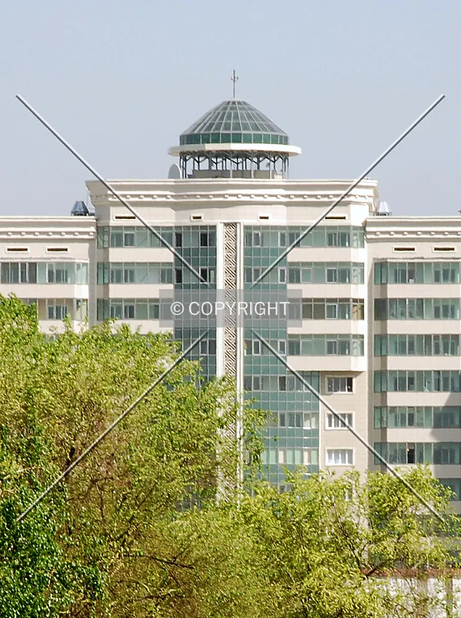 Building top seen from far away