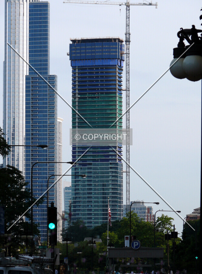 View to the south along Michigan Avenue