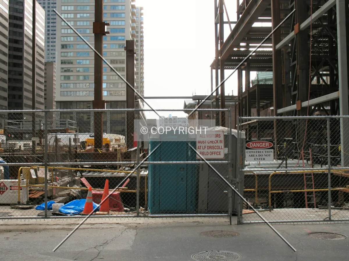 View to the west across the south end of the site, from 17th Street