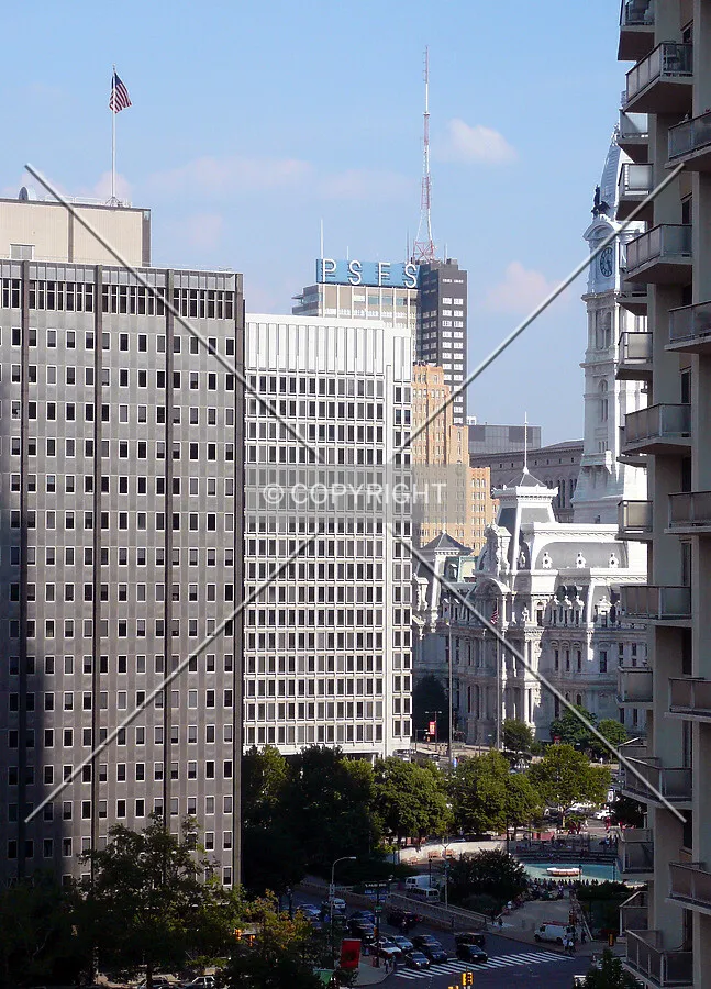 View from the Benjamin Franklin Parkway