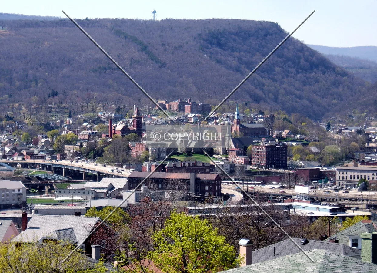 Downtown from the southeast