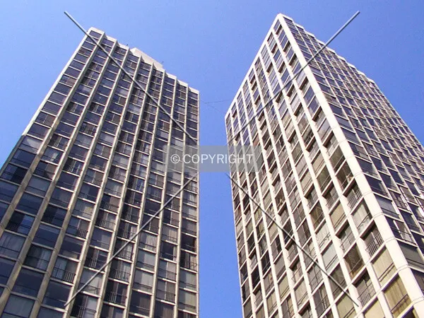 Looking up from the southwest