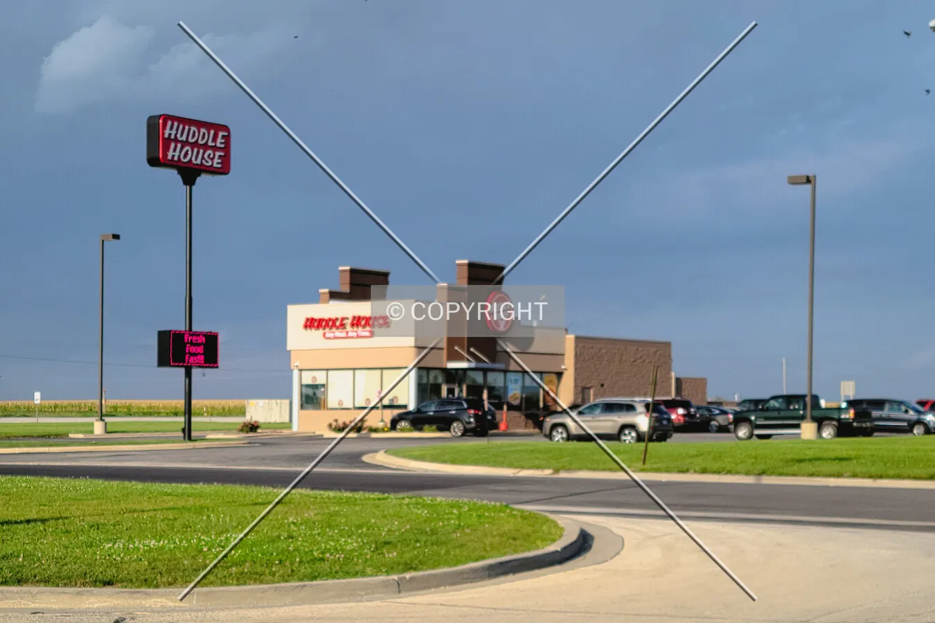 From the southwest; September 6, 2021