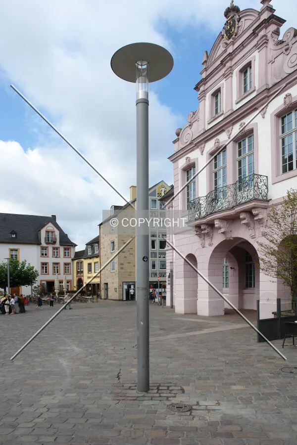 A modern street lamp
