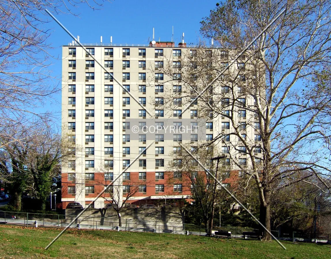 View from the southwest across Dunn Park