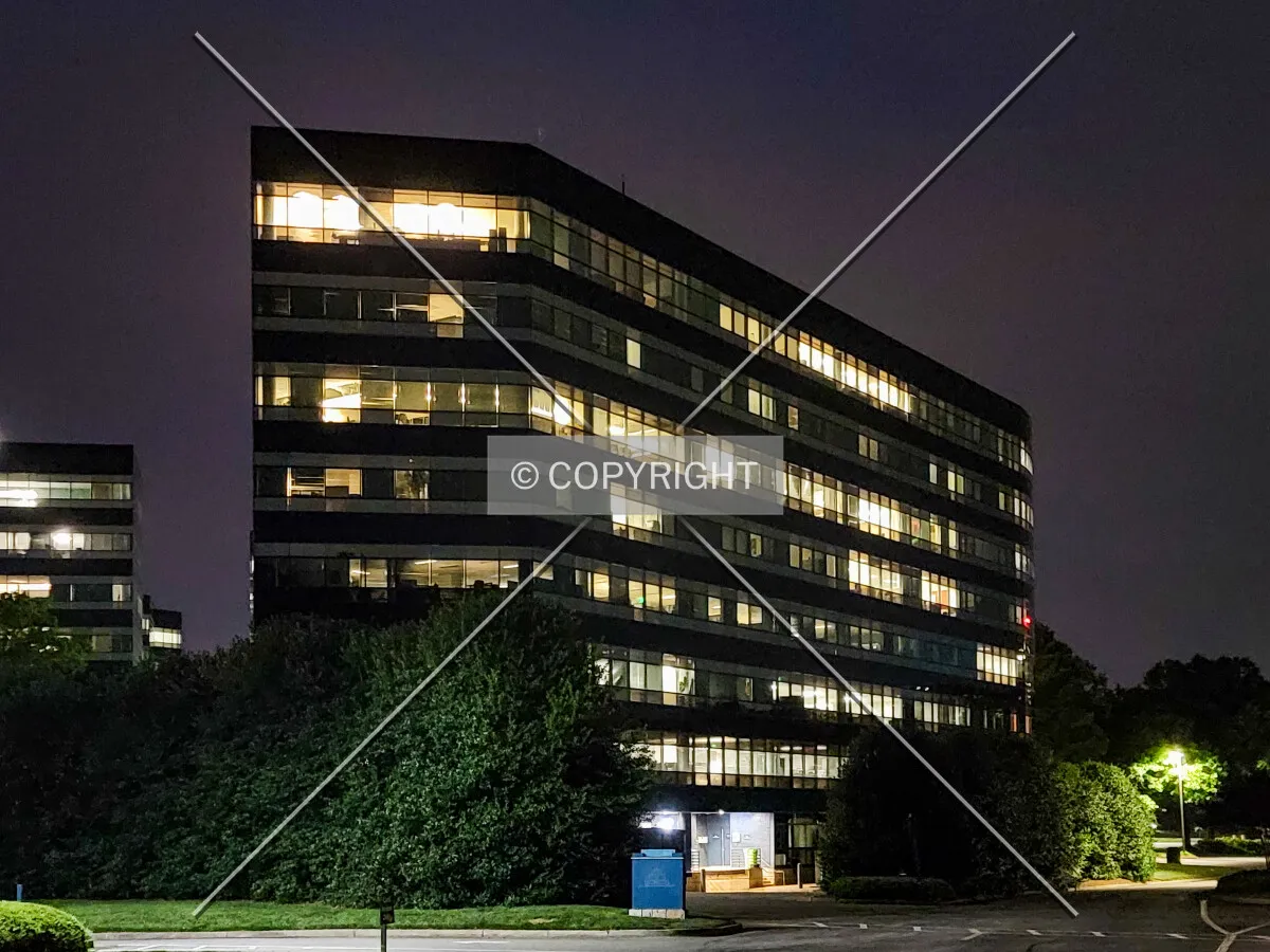 From the south at night; June 4, 2021