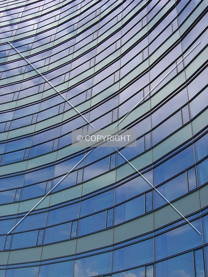 Looking up the west facade