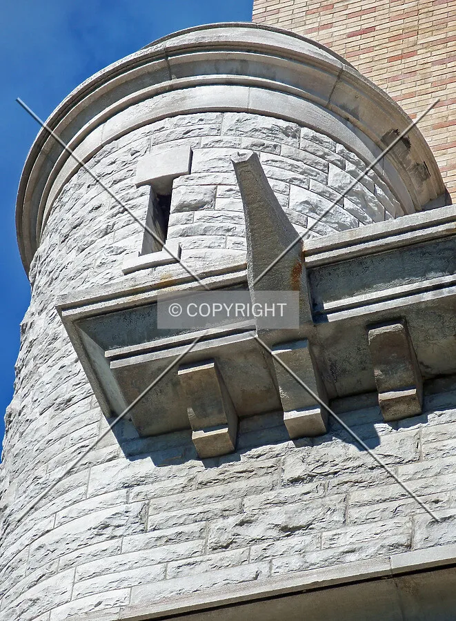 Detail of the southeast facade; September 11, 2007