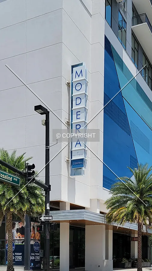 Sign on the southwest corner; May 29, 2021