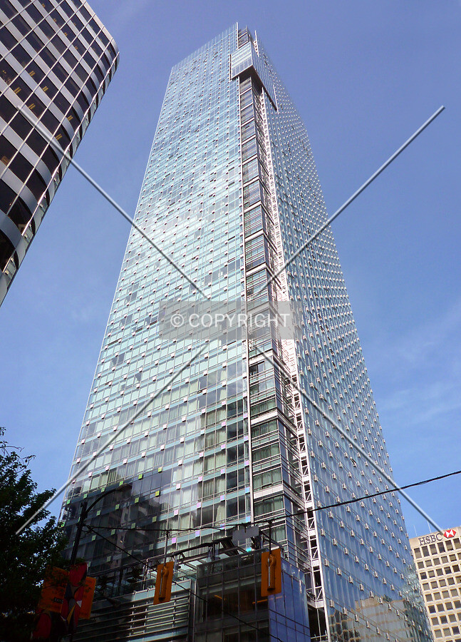 Looking up from West Georgia Street