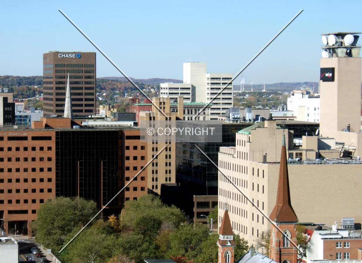 Downtown from the southeast