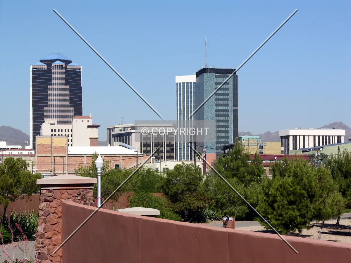Downtown from the east