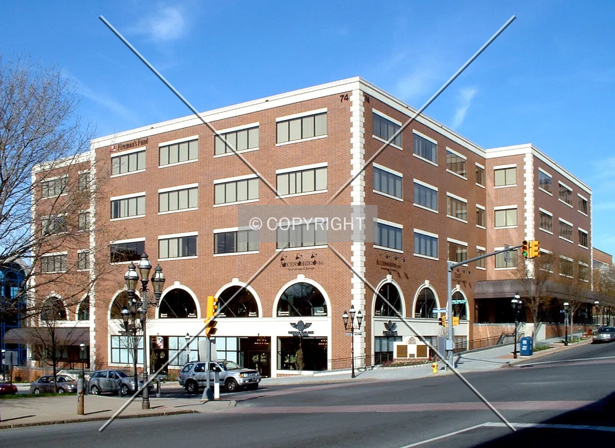 View from the southwest across Broad Street