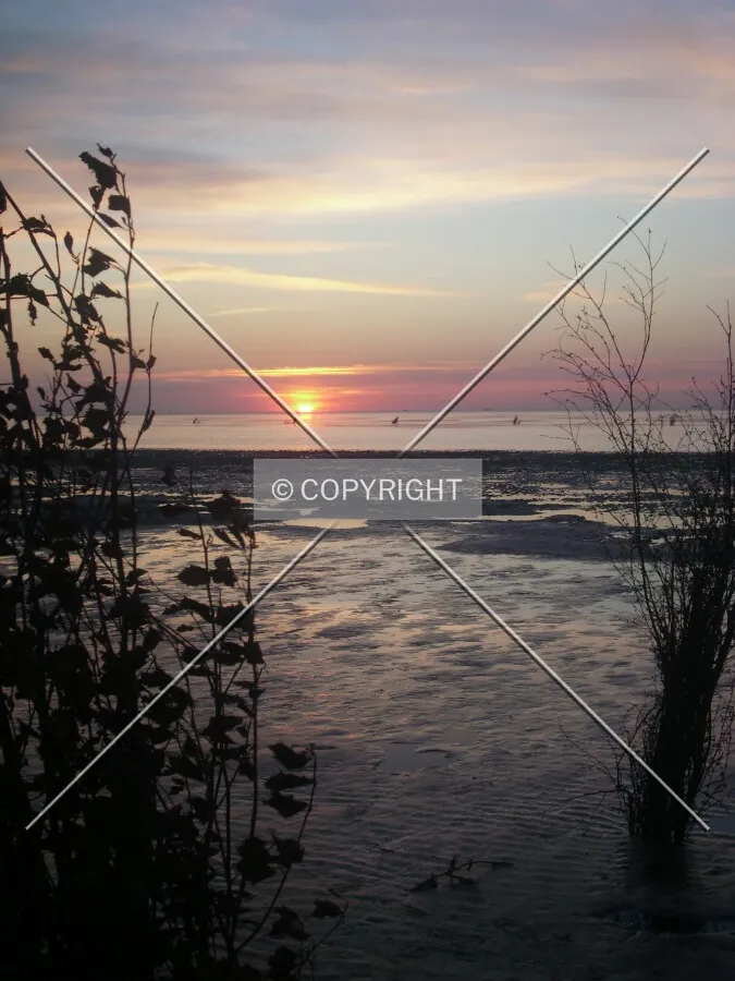 North Sea impression sunset