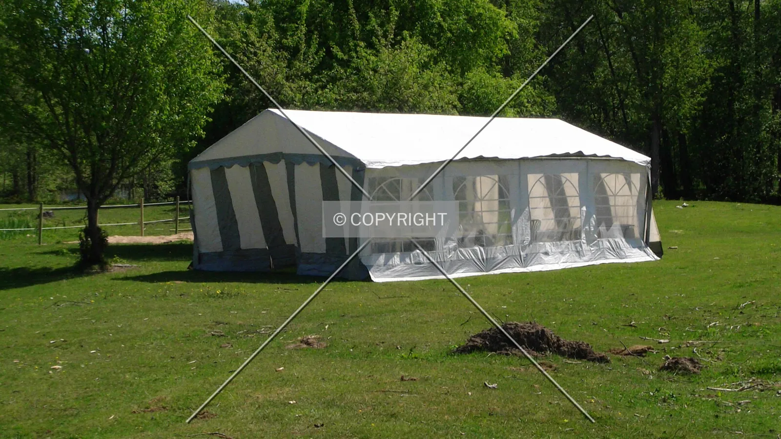 A white tent for celebrating events