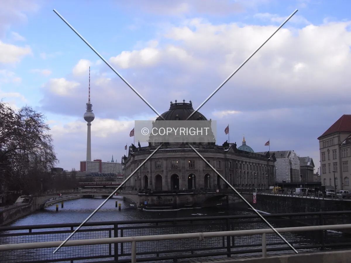 Bode Museum Berlin with TV tower in the background