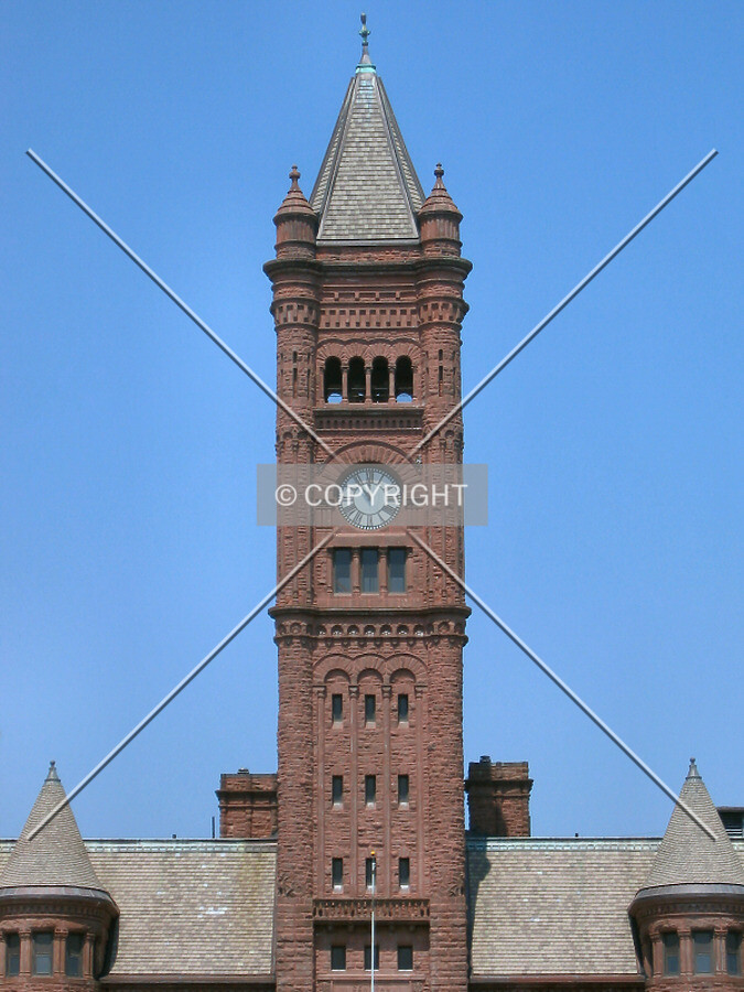 Tower detail from the southeast