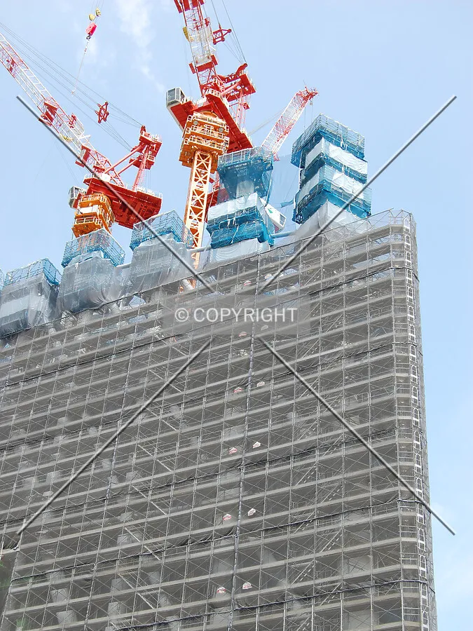 Looking up from the south