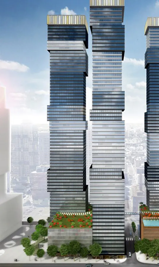 Rendered view from the east