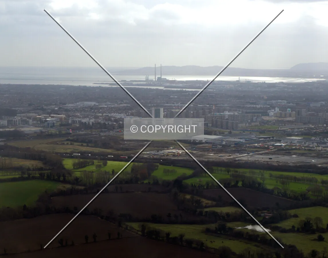 Looking south from air