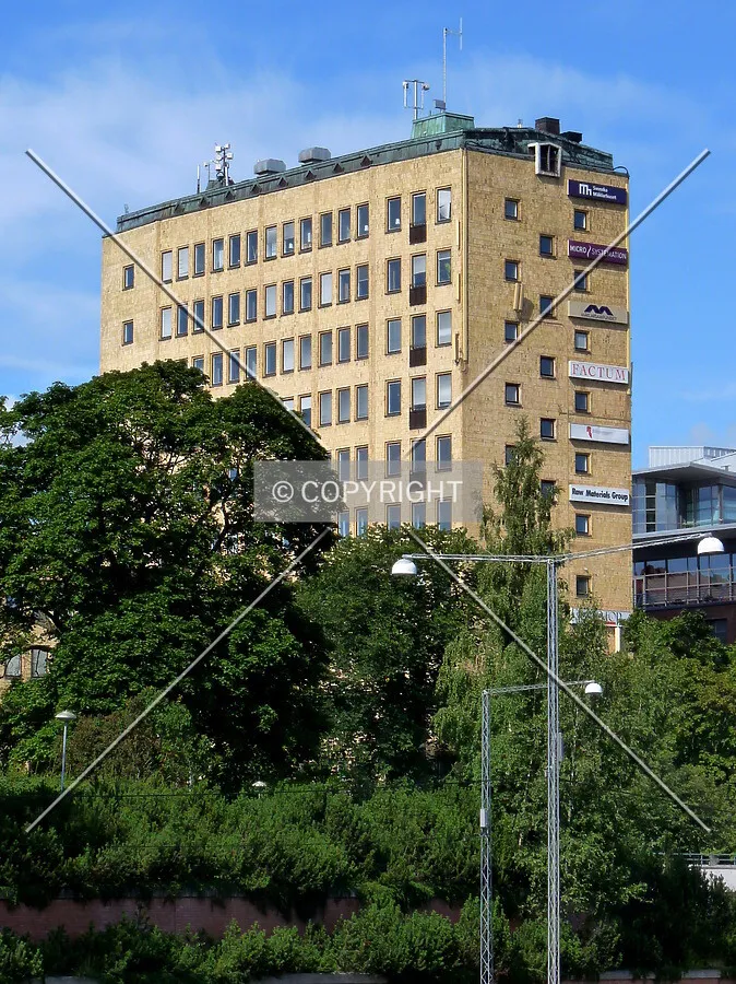 View from across the E4 highway