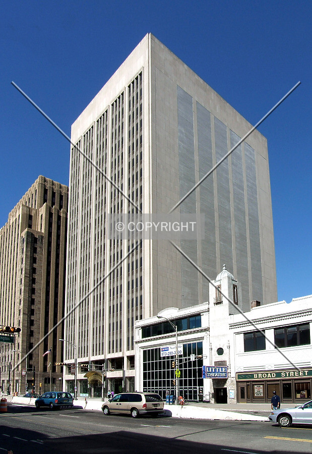 View from the southwest across Broad Street