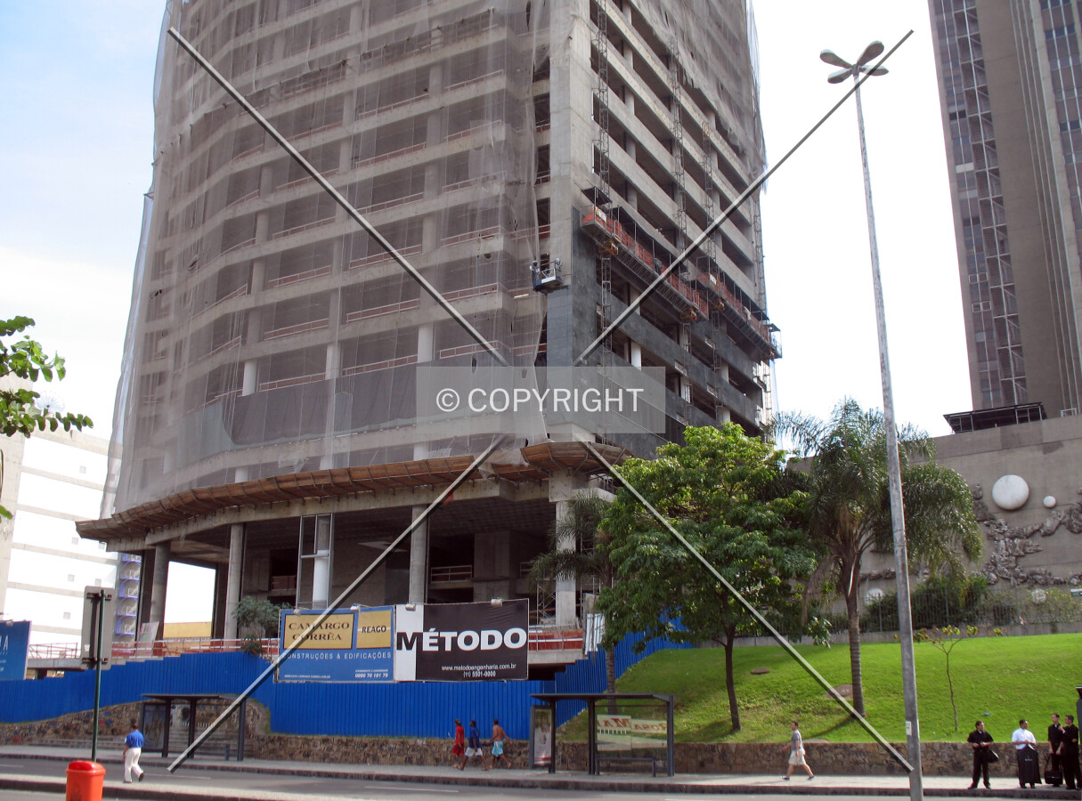 Lower floors seen from the exit of Catedral Metropolitana do Rio de Janeiro