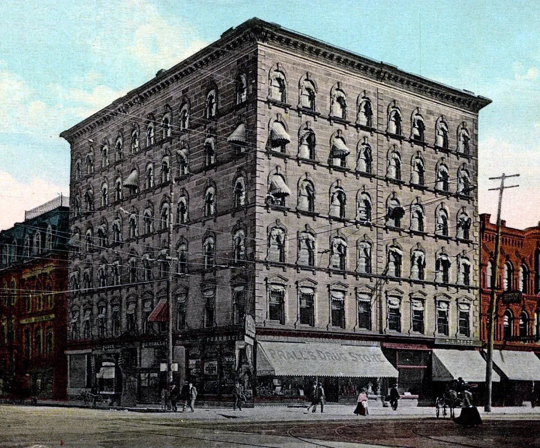 Vintage view from the southwest