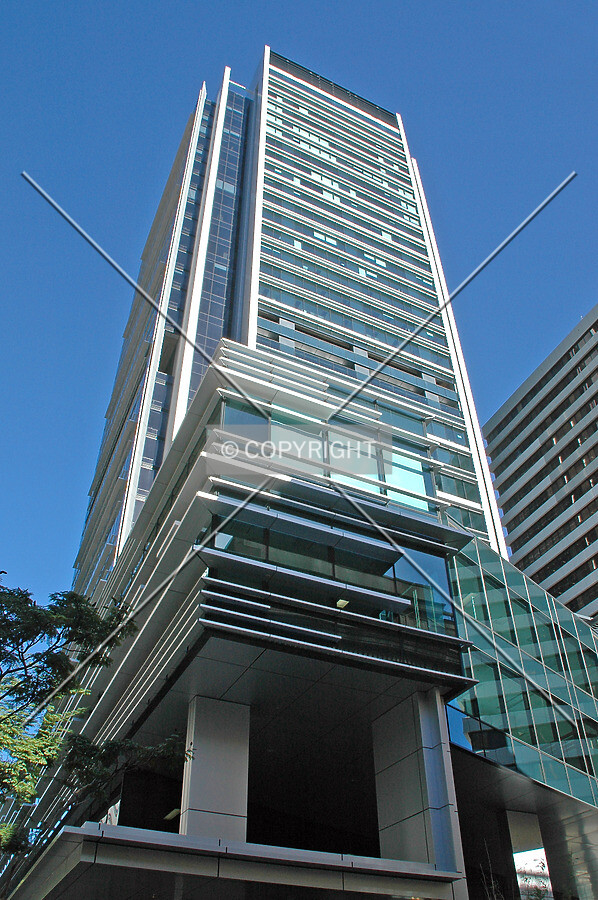 Looking up the east corner