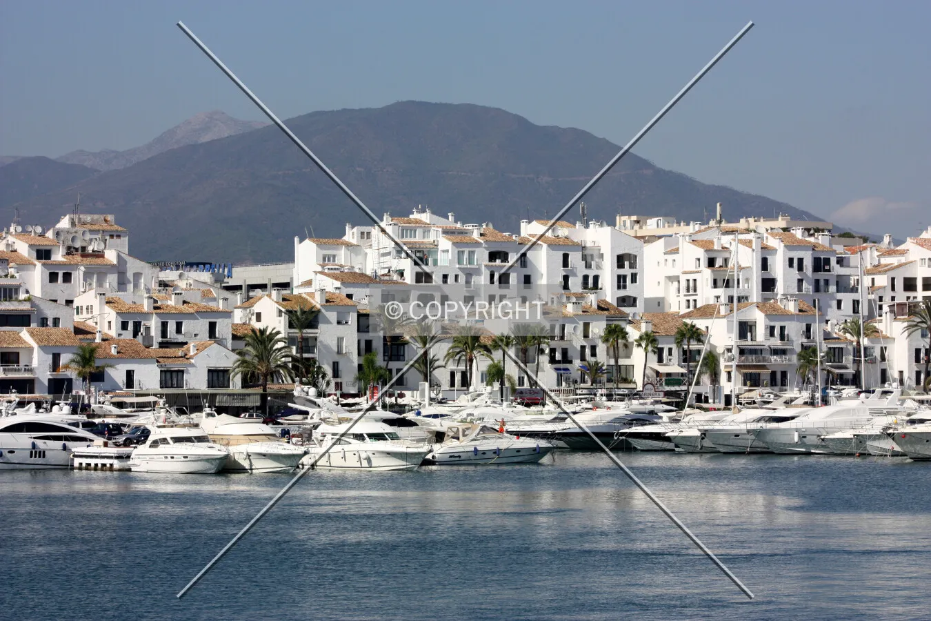 Looking across Puerto Banus marina