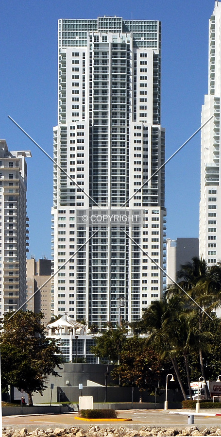 View from the east along Biscayne Bay