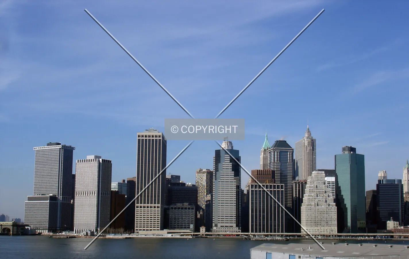 View of Lower Manhattan from Brooklyn Heights