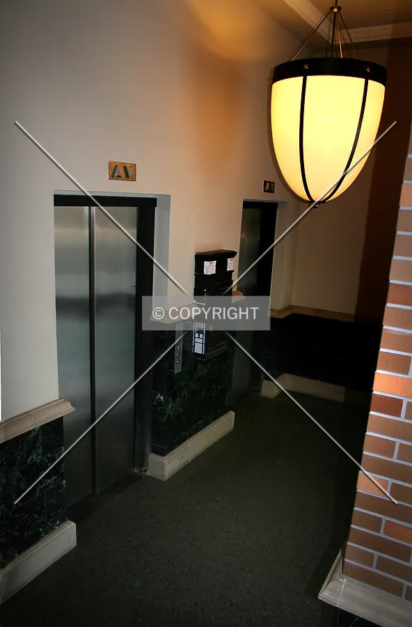 Elevator lobby, ground floor