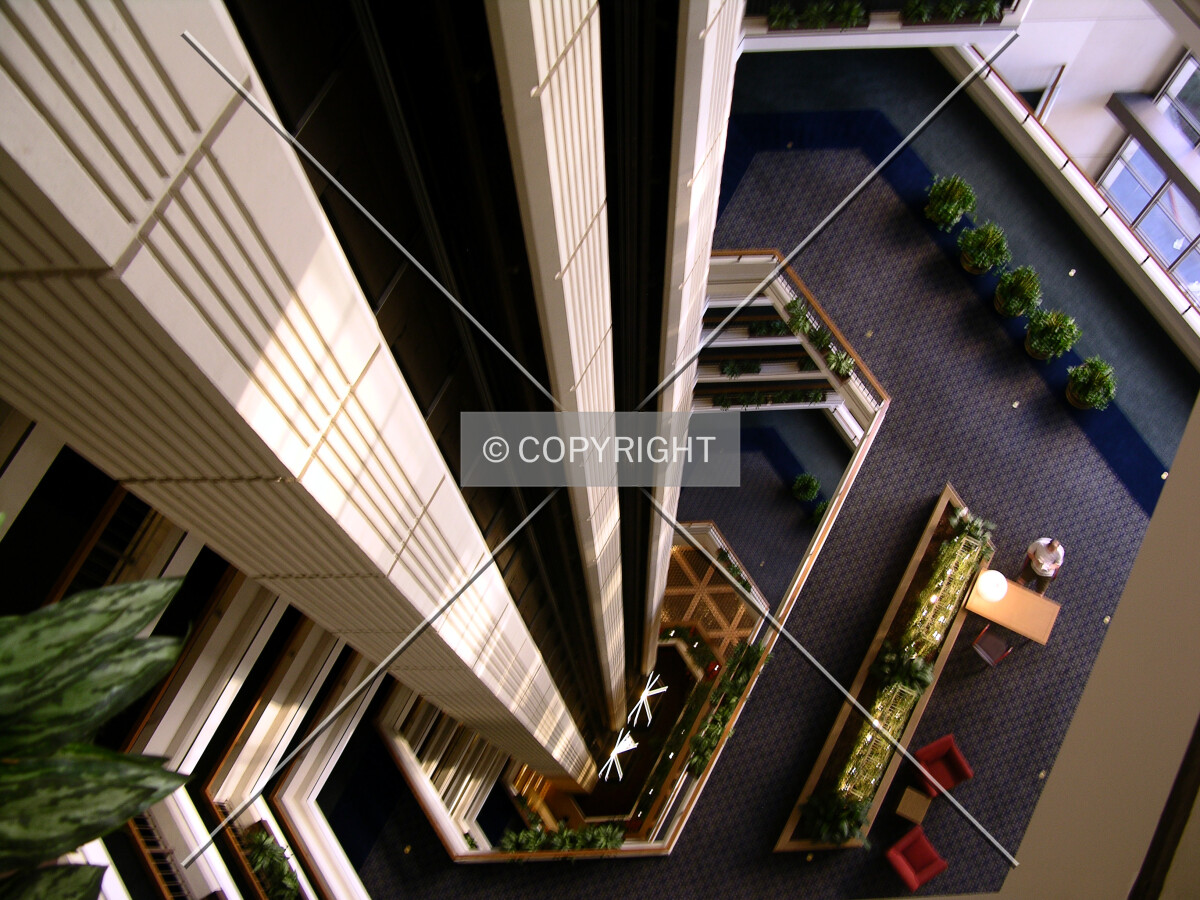 Looking down from the 19th floor