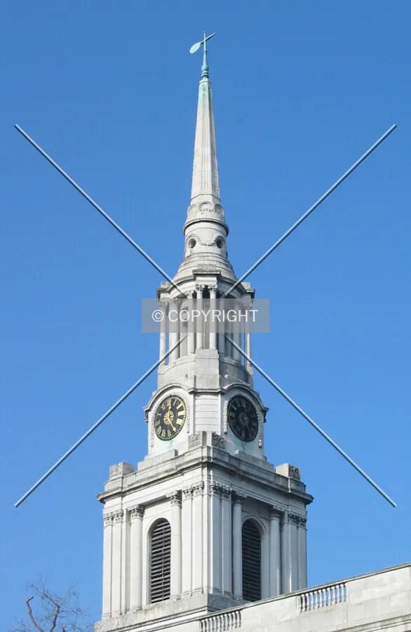 The spire reaching skyward