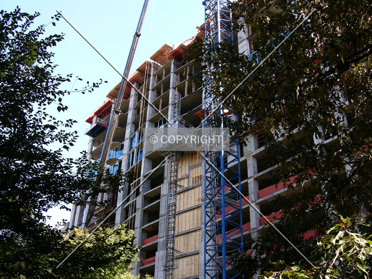 Looking up the western side
