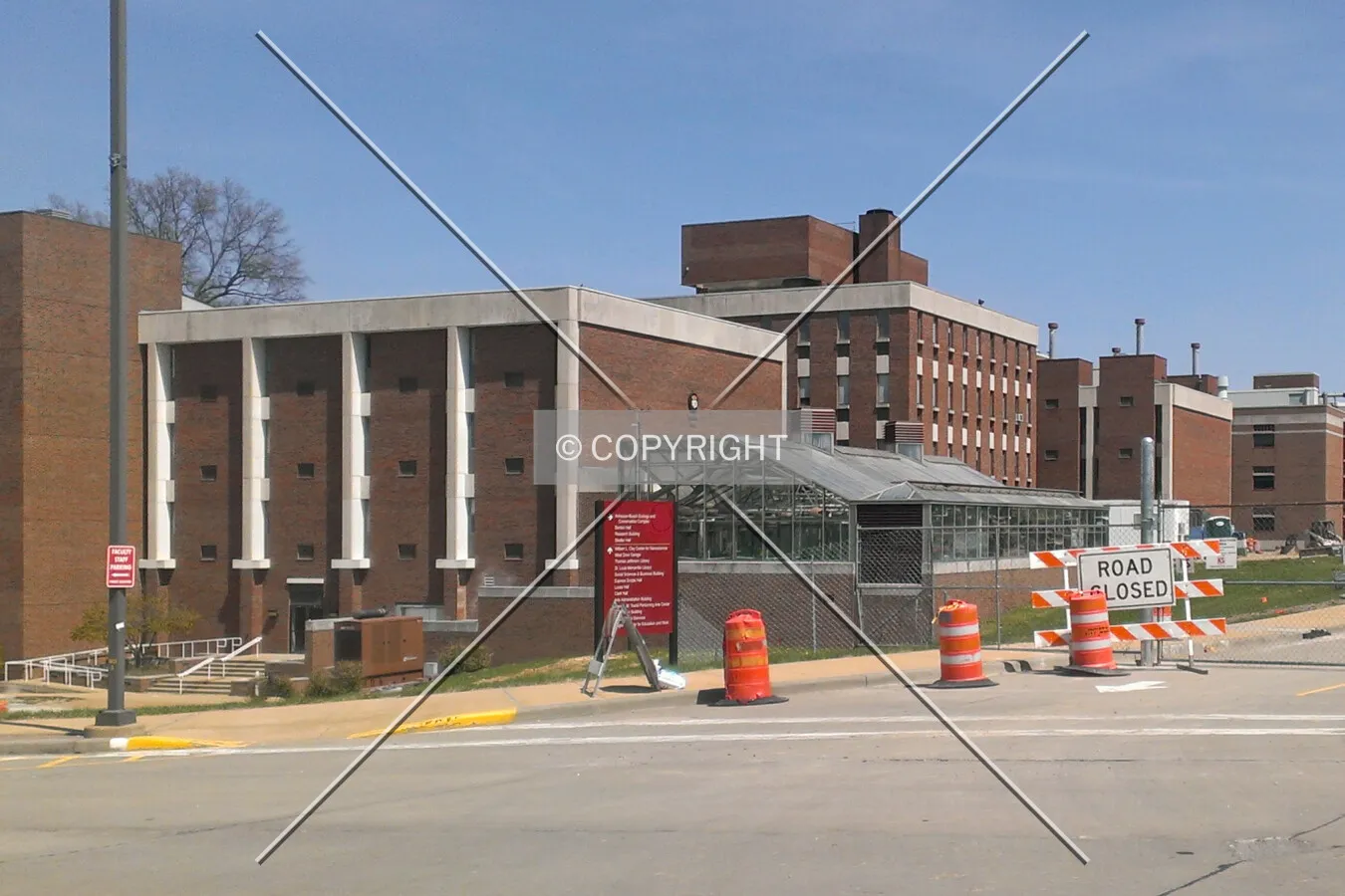 View from the southwest; April 19, 2014