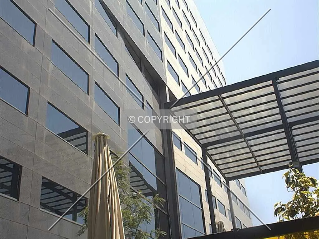 The building and the pergola
