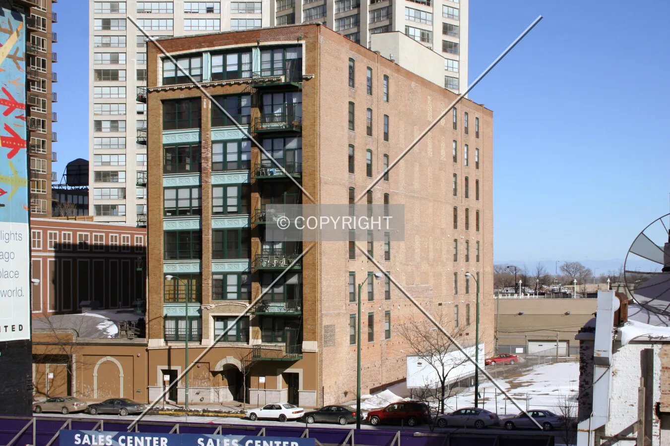 Looking northeast from the Roosevelt Road el station