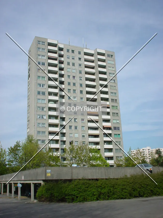 Side view; from shopping center EKZ Steinberg