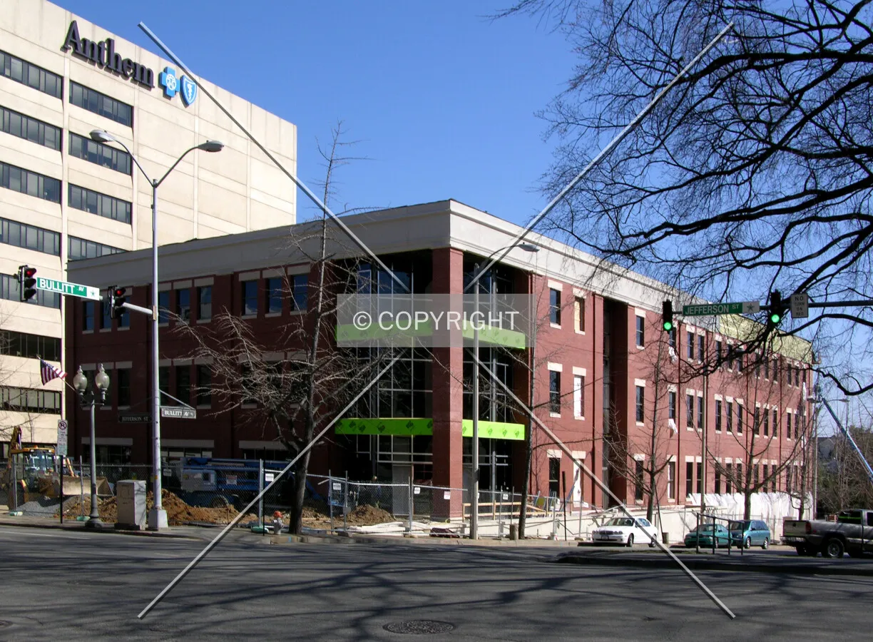 From across Jefferson Street to the southwest