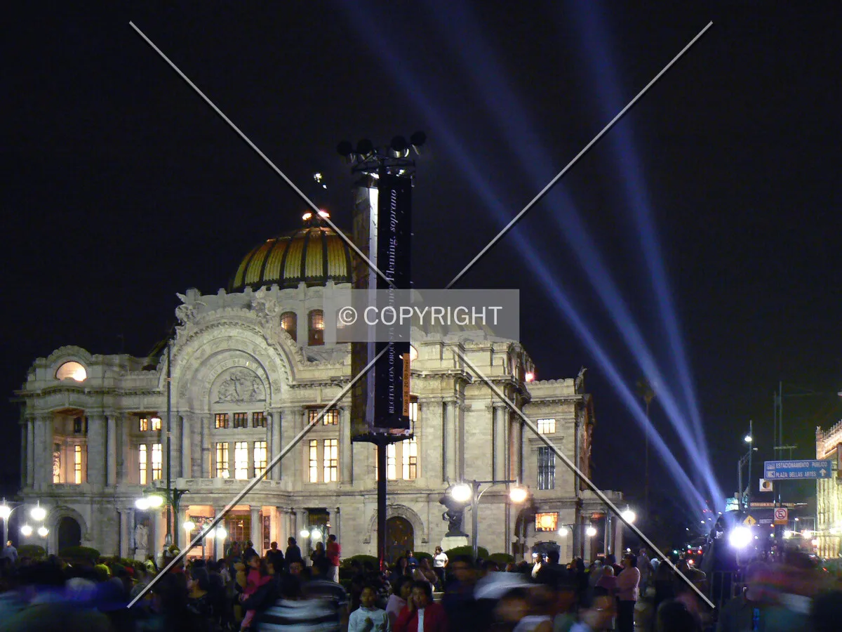 View from the southeast during Mexico City Spring Festival 2008