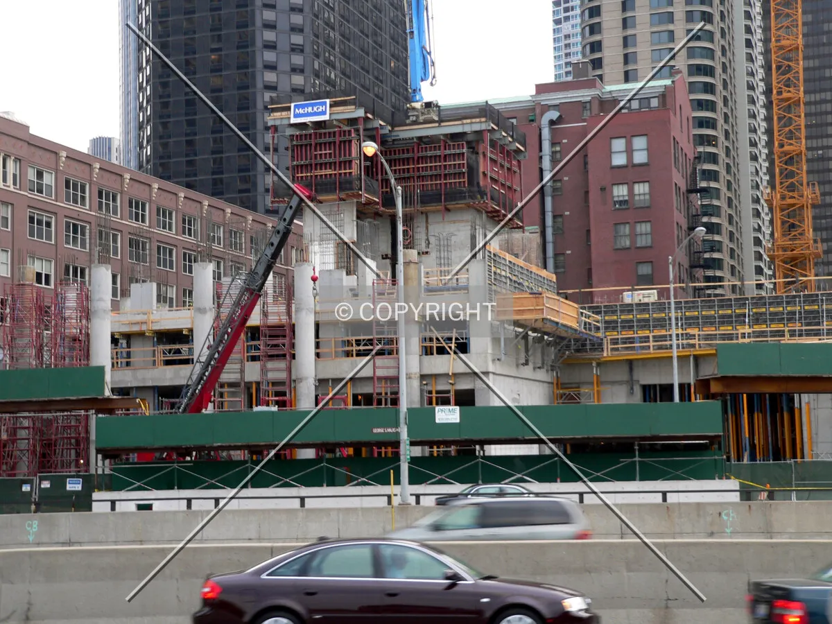 View to the west from Lake Shore Drive