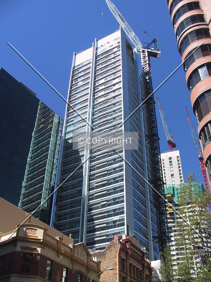 Looking up from Kent Street