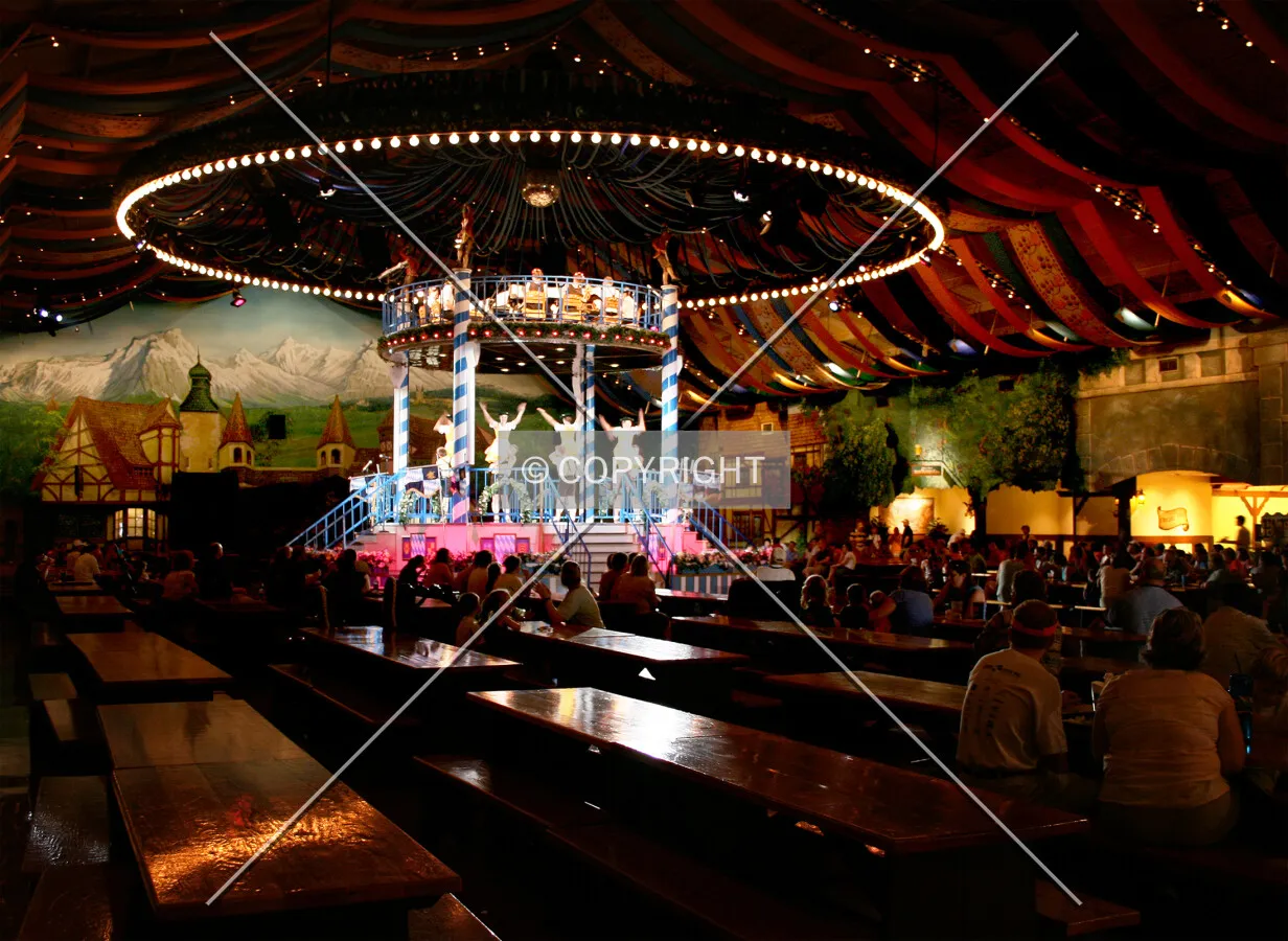 Interior scene during a musical performance